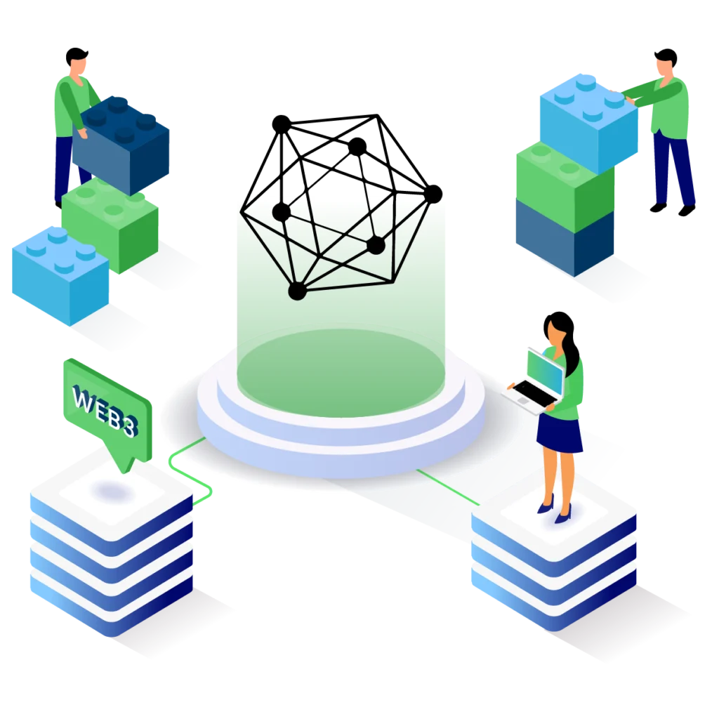Isométrica del Bloque Blockchain Hyperledger Projects