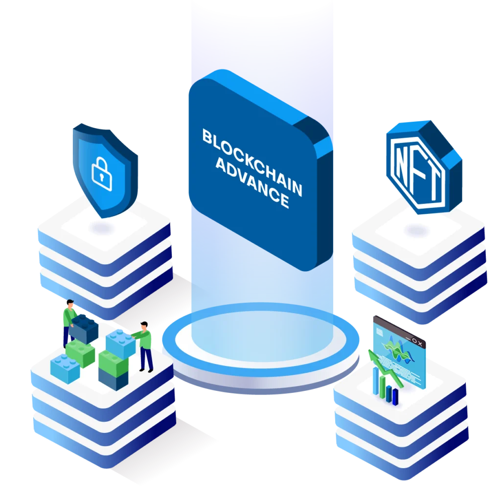 Isométrica del Bloque Blockchain Advanced